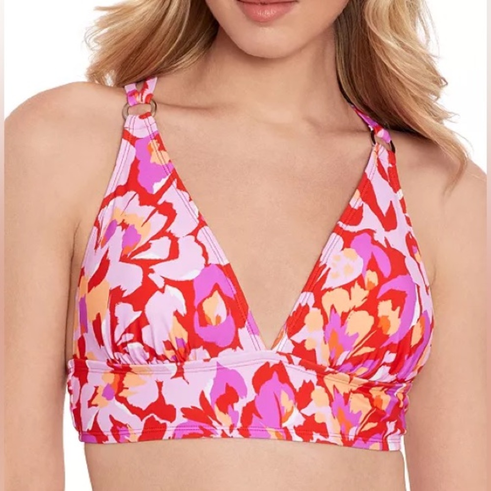 Salt + Cove Juniors' Flutter By X-Back Bikini Top Size Large